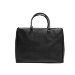 PRADA 'Galleria' in black Saffiano in black leather