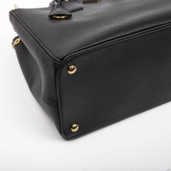 PRADA 'Galleria' in black Saffiano in black leather