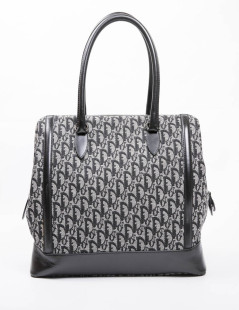 Sac DIOR en toile monogram bleu