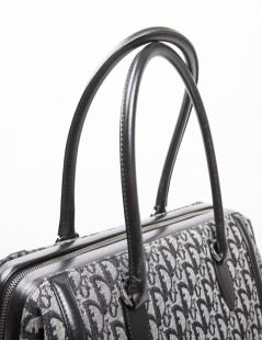 Sac DIOR en toile monogram bleu