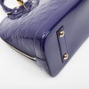 LOUIS VUITTON 'Alma' bag small model in purple embossed monogram patent leather