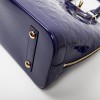 LOUIS VUITTON 'Alma' bag small model in purple embossed monogram patent leather