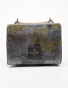 Sac du soir Vavavoom  VALENTINO Rockstud cristal mesh