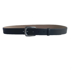 Ceinture CHANEL T 95  en cuir lisse noir