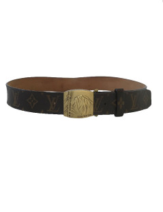 Ceinture T 90 LOUIS VUITTON toile monogram Homme