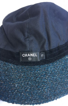 Bob CHANEL en tweed vert et fils d'or