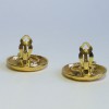 YSL YVES SAINT LAURENT vintage clip-on earrings in gilded metal