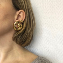 Boucles d'oreille clips YSL YVES SAINT LAURENT