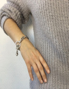 HERMES Bracelet 'chaîne d'ancre' in sterling silver