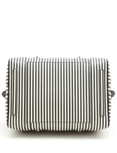 GIVENCHY weekend bag in black striped white leather