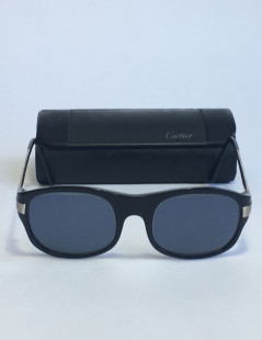 Lunettes de soleil CARTIER en plastique noir avec correction