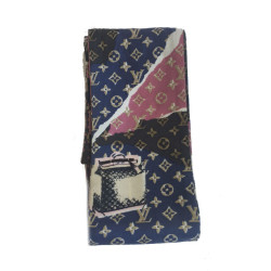 Twilly LOUIS VUITTON en soie motif LV