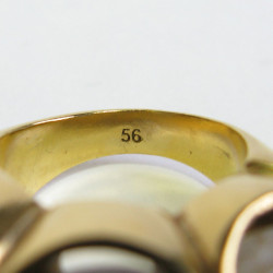 Bague T 56 GOOSSENS sertie de cristal de roche