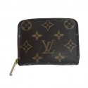  LOUIS VUITTON "Zippy" wallet in brown monogram canvas