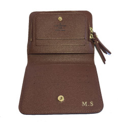 Porte-monnaie LOUIS VUITTON en toile monogram marron