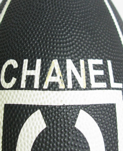 CHANEL black and whote rugby ball