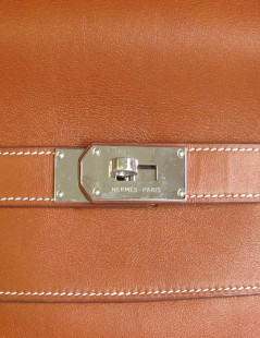 HERMÈS Kelly Relax bag in fawn sikkim smooth leather