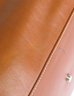 HERMÈS Kelly Relax bag in fawn sikkim smooth leather