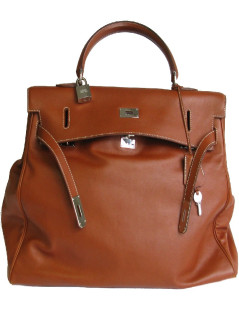 HERMÈS Kelly Relax bag in fawn sikkim smooth leather