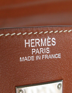 HERMÈS Kelly Relax bag in fawn sikkim smooth leather