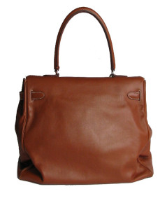 HERMÈS Kelly Relax bag in fawn sikkim smooth leather