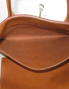 HERMÈS Birkin 40 bag Grizzli model in doblis calf and barénia fawn leather