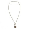 Collier HERMES pendentif Clou de selle en argent