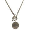 Collier HERMES pendentif Clou de selle en argent