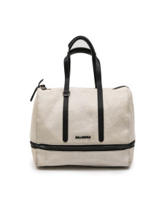  sac bowling KARL LAGERFELD beige et noir