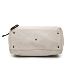 KARL LAGERFELD bowling bag in beige canvas