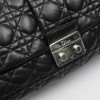 Sac DIOR cuir d'agneau matelassé noir