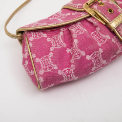 Pochette CELINE toile monogram rose 