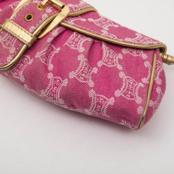 Pochette CELINE toile monogram rose 