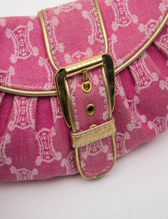 Pochette CELINE toile monogram rose 