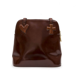 Sac CHRISTIAN LACROIX cuir lisse fauve