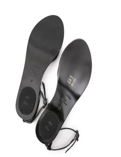  KARL LAGERFELD pour REPETTO sandals in black patent leather size 40FR