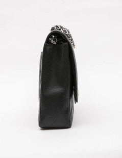 Sac maxi jumbo CHANEL en cuir caviar noir