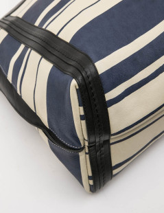 Sac CHLOE en cuir rayé beige et bleu