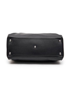 FENDI Peekaboo bag in soft black leather Médium size