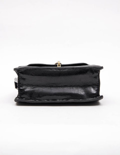 GUCCI Vintage bag in black snake 