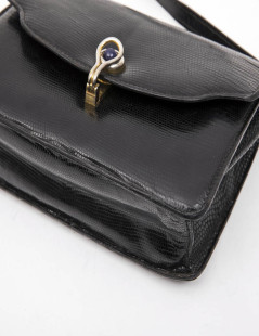 GUCCI Vintage bag in black snake 