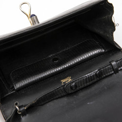 Sac GUCCI alligator noir Vintage