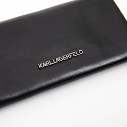 KARL LAGERFELD black wallet with geometric studs