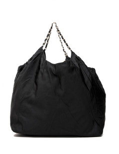 Sac CHANEL en satin duchesse noir