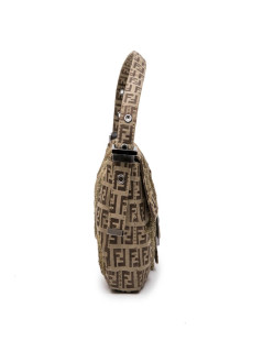 Sac baguette FENDI toile monogram brodé de fils d'or 