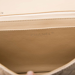 Sac Jumbo CHANEL cuir matelassé souple beige