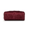 Mini sac Lady D CHRISTIAN DIOR en velours de soie rouge cardinal