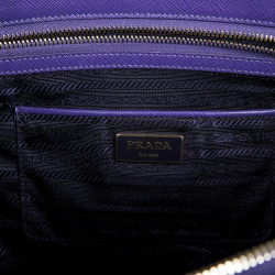 Sac PRADA en cuir Saffiano violet