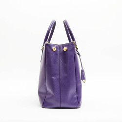 Sac PRADA "Galleria" en cuir Saffiano violet