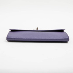 Pochette PRADA en cuir Saffiano violet